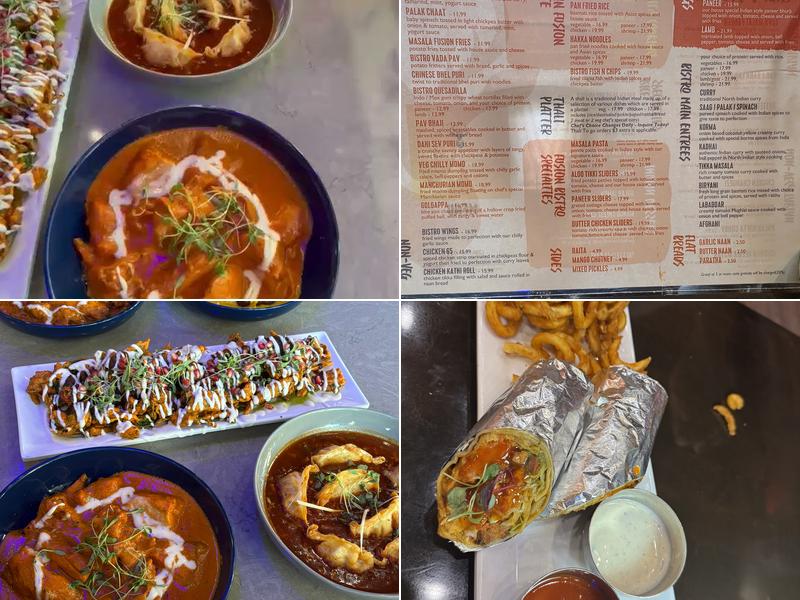 Fusion Bistro Indian Cuisine Menu