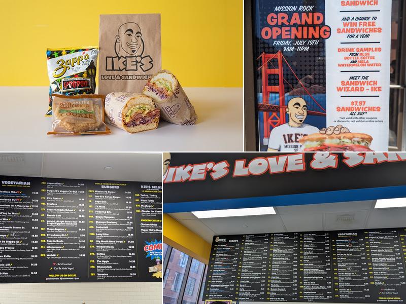Ike's Love & Sandwiches Menu