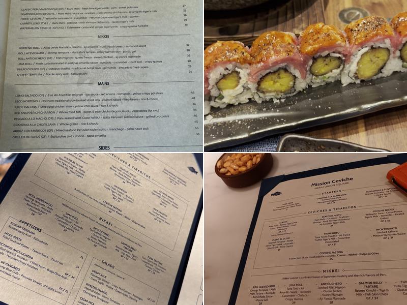 Mission Ceviche Union Square Menu