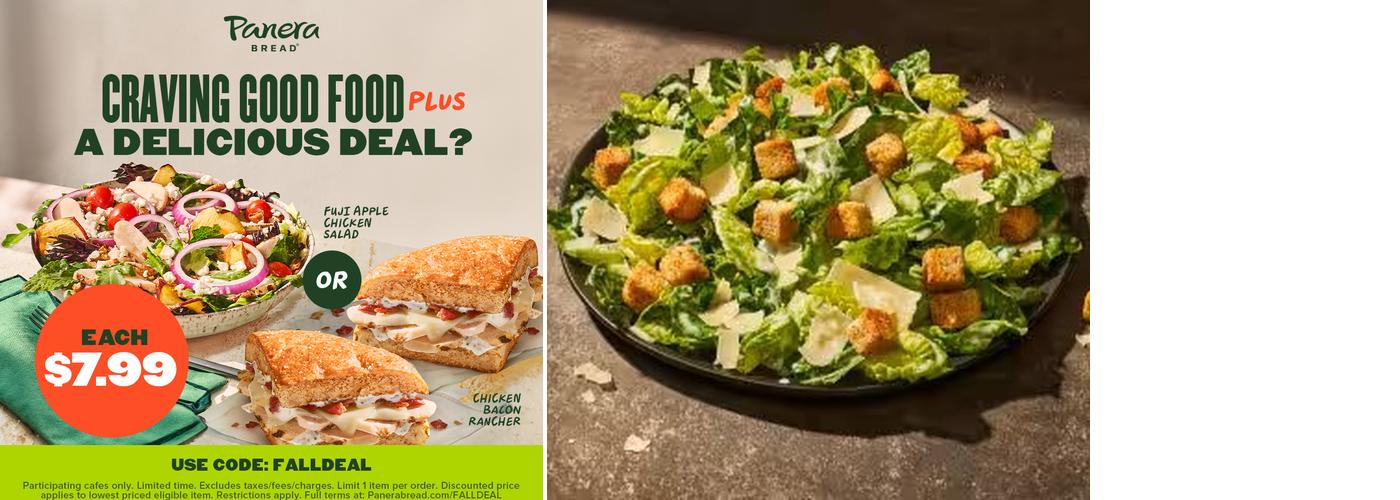 Panera Bread Menu