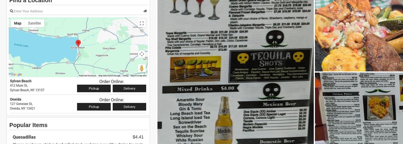 Cinco de Mayo II Menu
