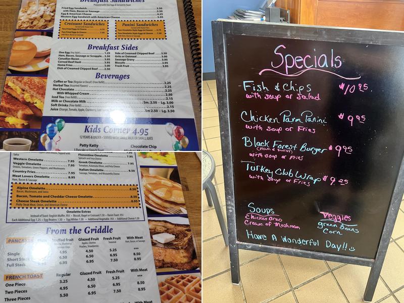 Cedar Cliff Diner Menu