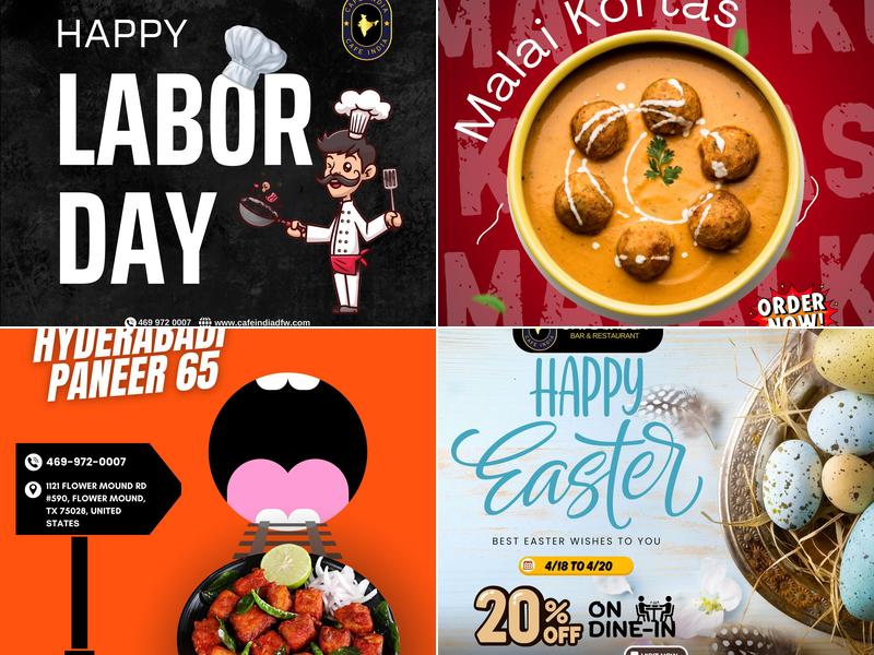 Cafe India 1121 Flower Mound Rd #590, Flower Mound