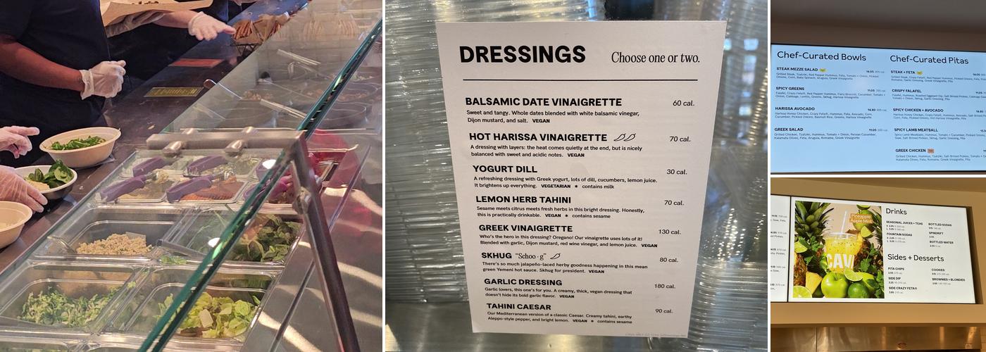 CAVA Menu