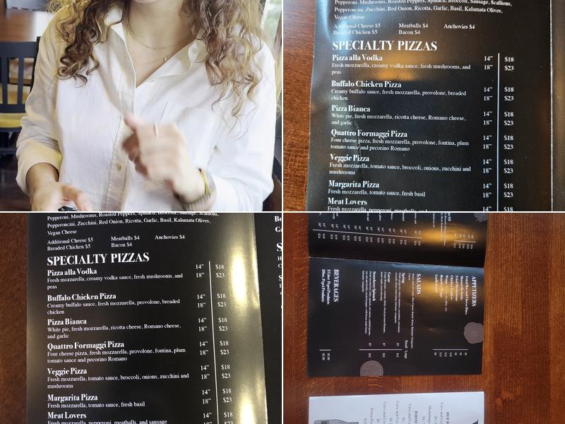 Verola's Pizzeria Menu