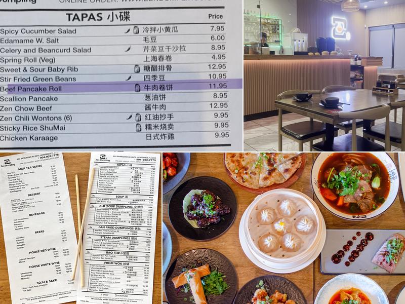 Zen Dumpling Menu