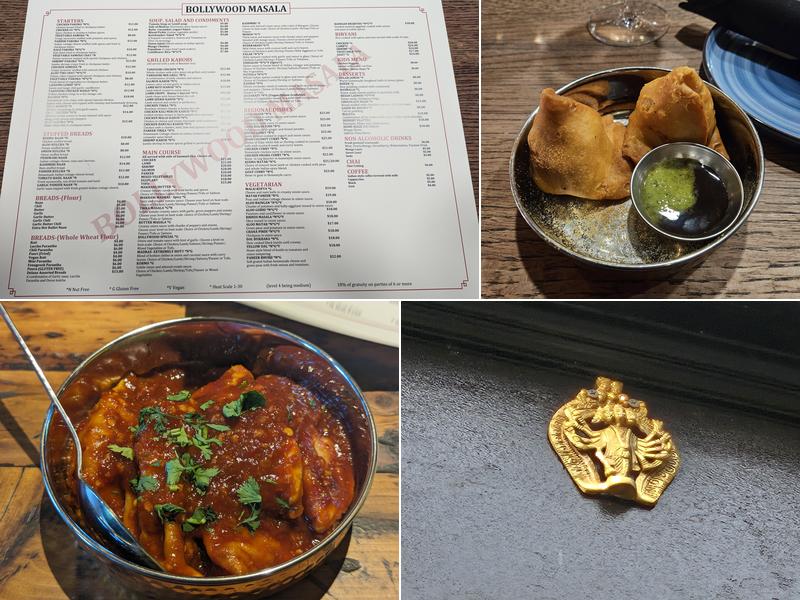 Bollywood masala Menu