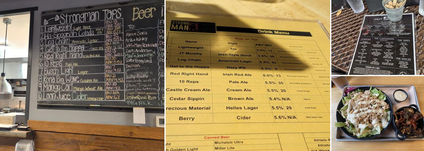 Strongman Smokehouse Menu