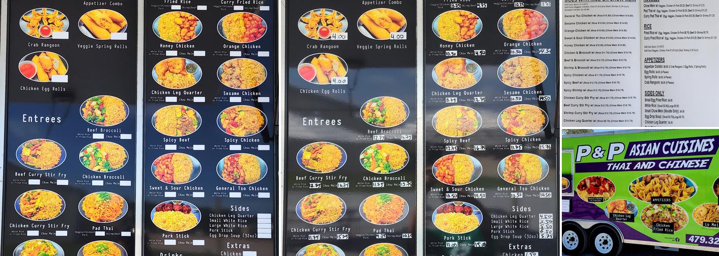 P & P Asian Cuisines LLC Menu