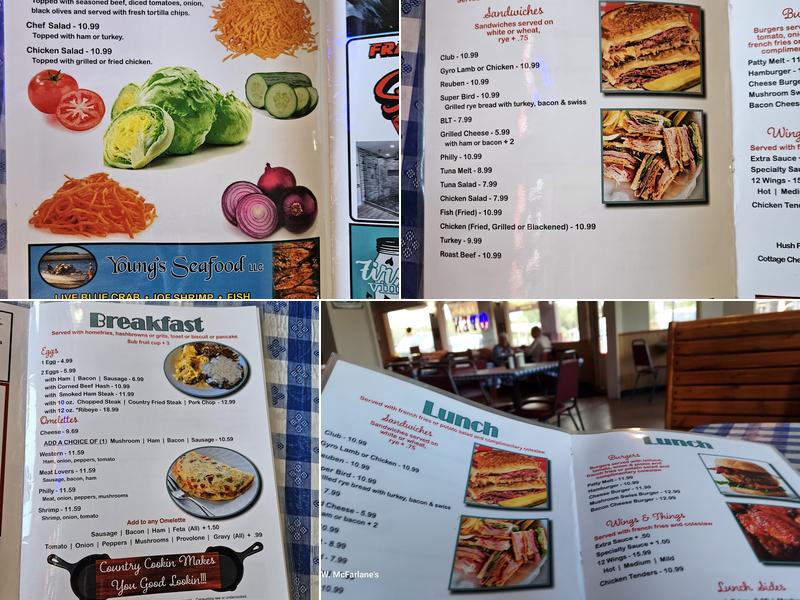 Ron's Cafe Menu