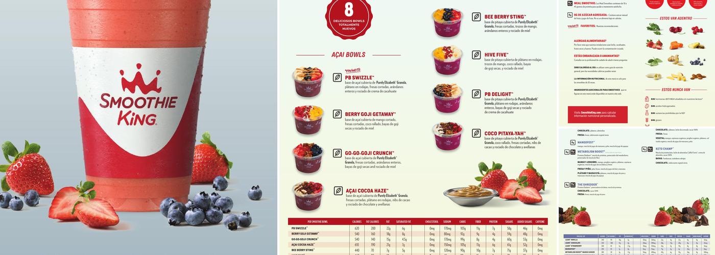 Smoothie King Menu