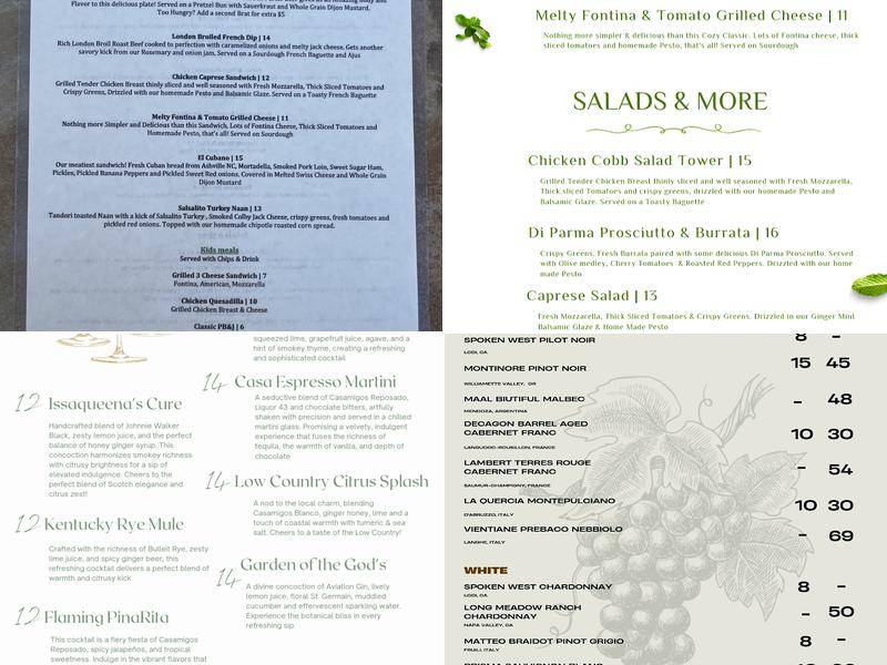 Stumphaus taproom Menu