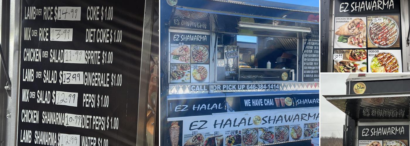 EZ HALAL SHAWARMA (Food Truck) Menu