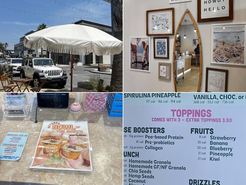 Bondi Bowls Menu