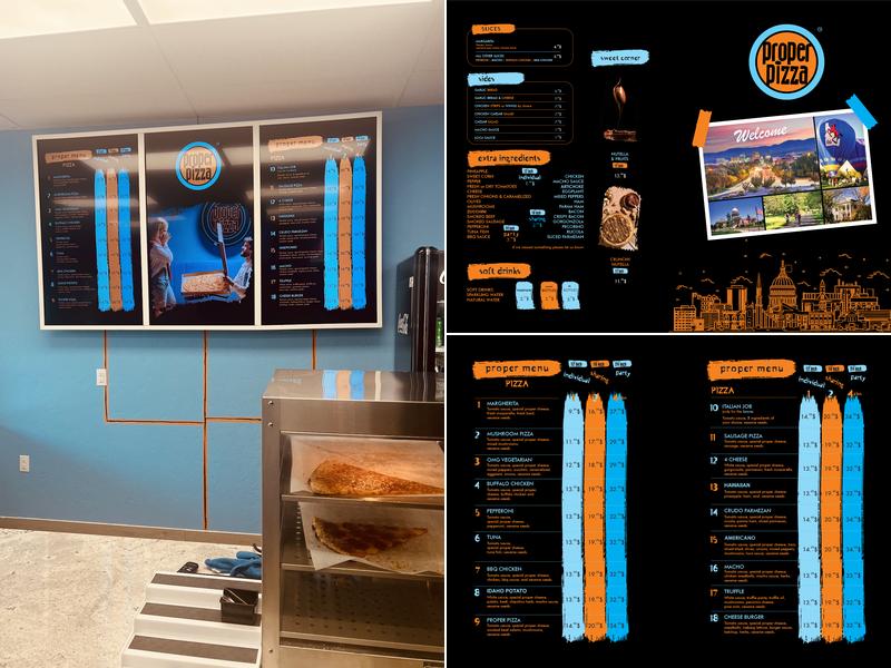 Proper Pizza of Idaho Menu