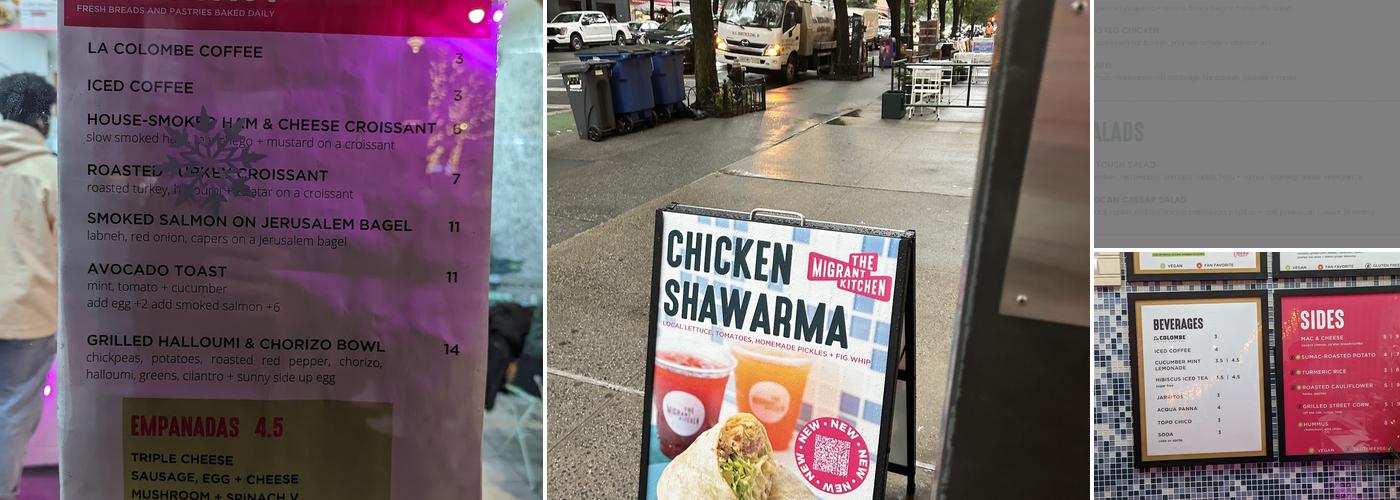 The Migrant Kitchen - Upper West Side Menu