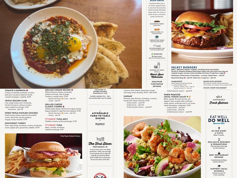 Silver Diner Menu