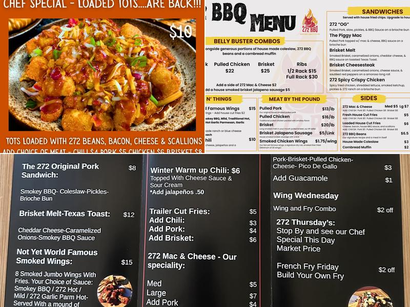 272 BBQ Menu