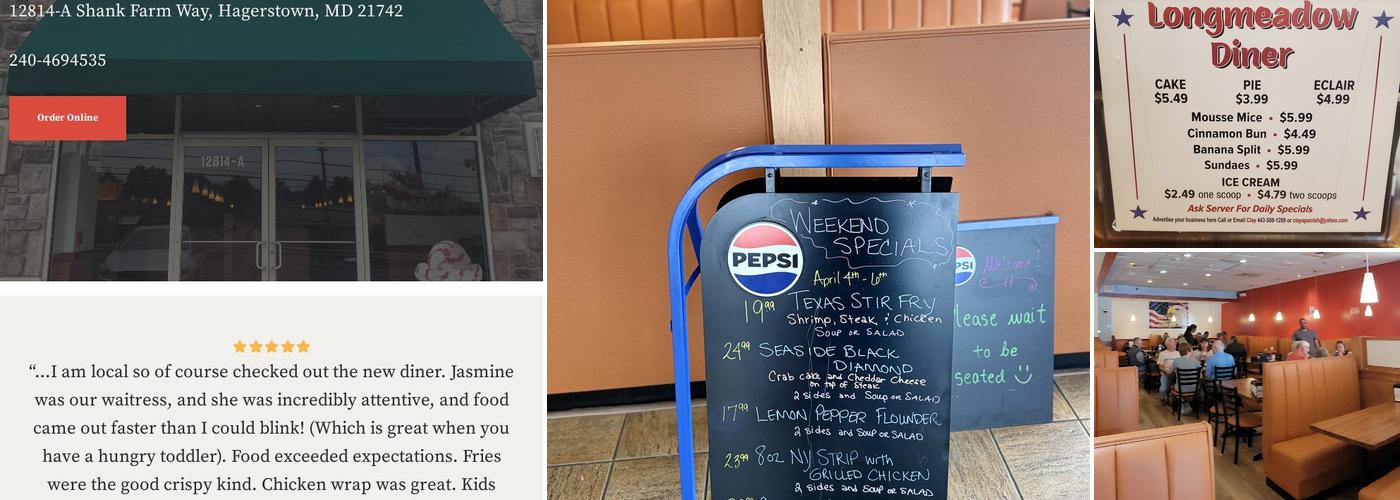 Longmeadow Diner Menu