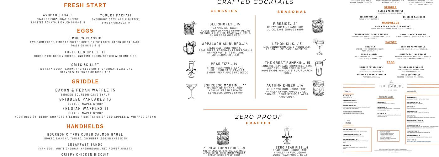 Hearth @ Embers Menu