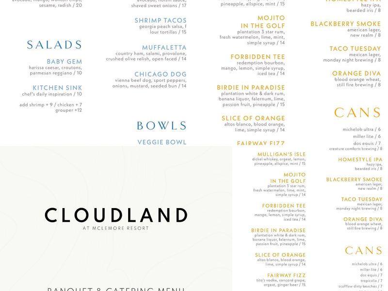 Skyside Menu