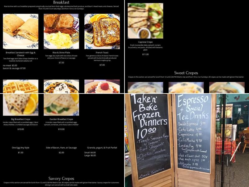 Ruby's Bistro & Bakery Menu