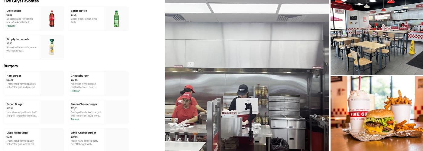 Five Guys Menu