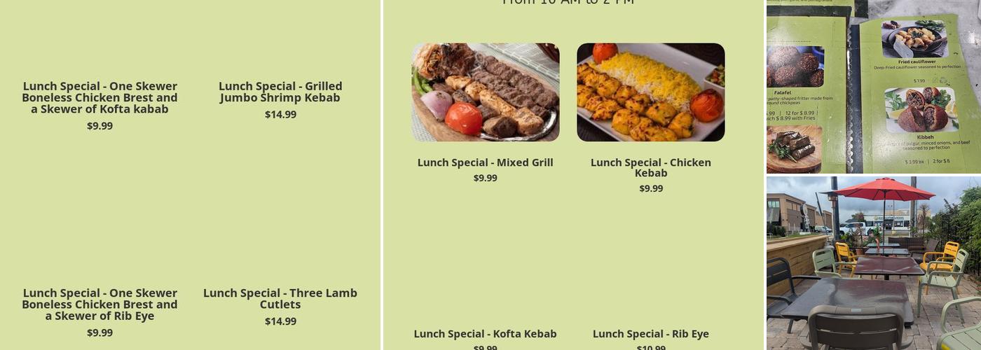 Taste of Jerusalem Express Menu
