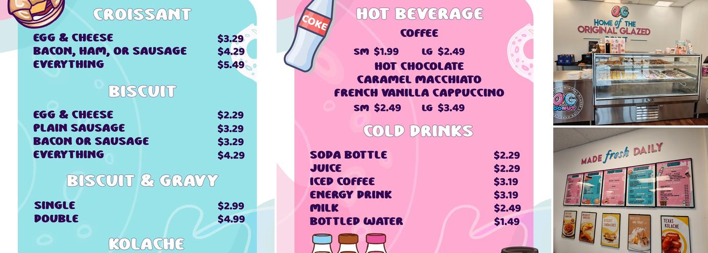 OG Donut Menu