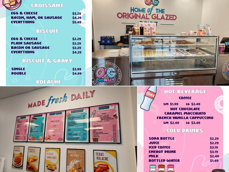 OG Donut Menu
