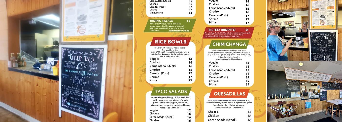 The Tilted Taco Menu
