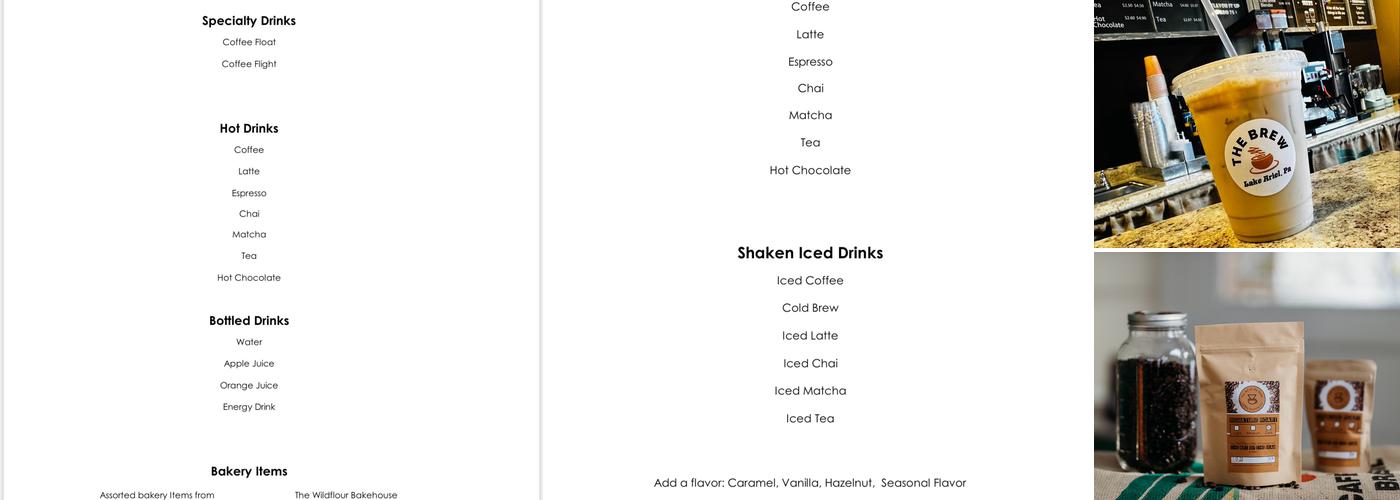 The Brew Menu