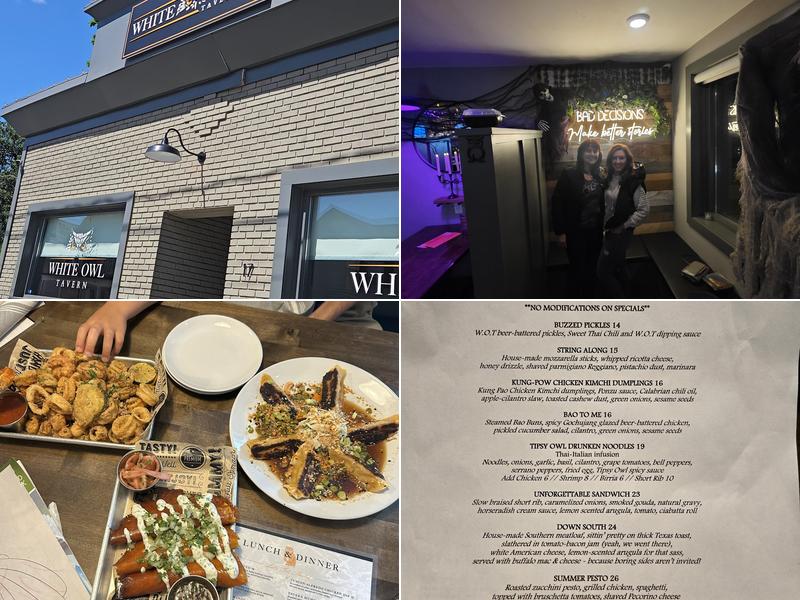 White Owl Tavern Menu