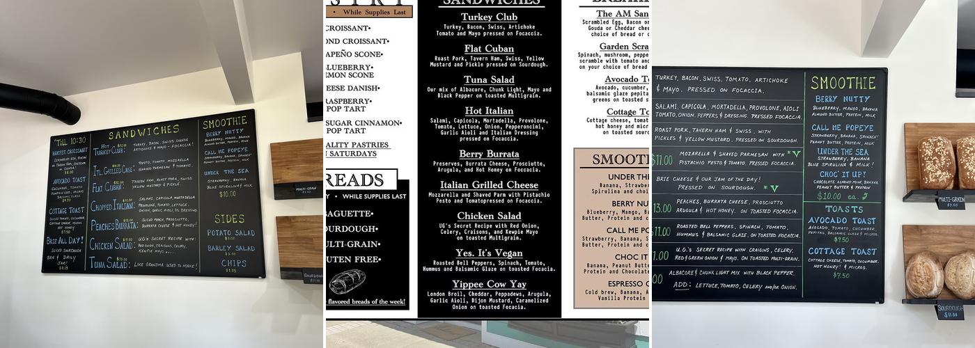 Uncommon Grain Menu