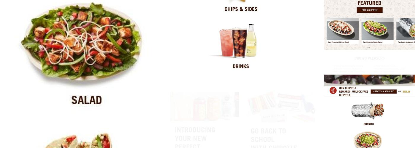 Chipotle Mexican Grill Menu