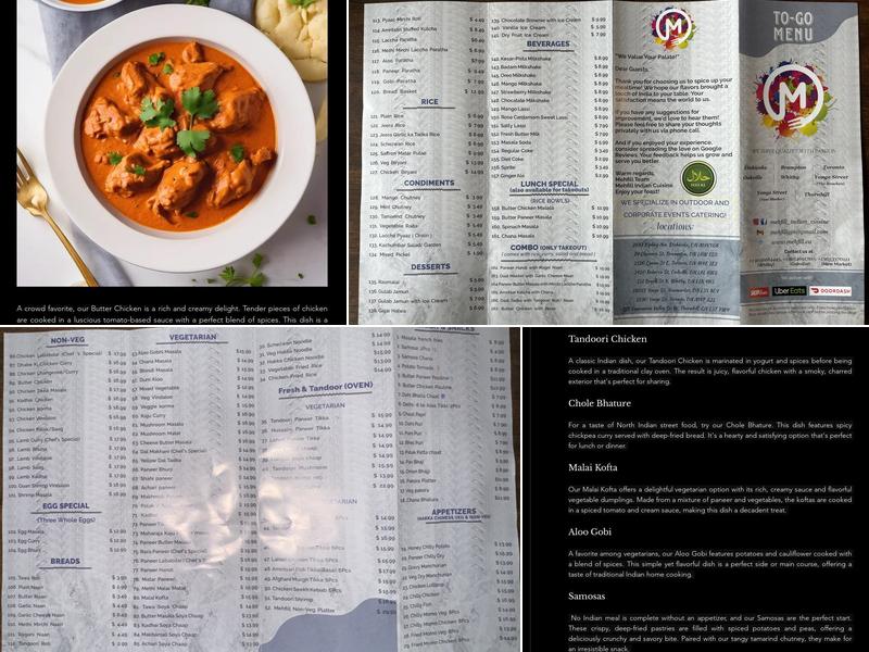 Mehfill Indian Cuisine- (Newmarket) Menu