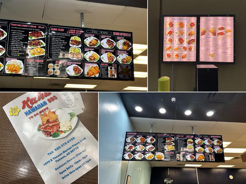 Kahu Hawaiian BBQ Menu