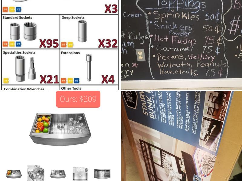 All In The Family Ice Cream Parlor Menu