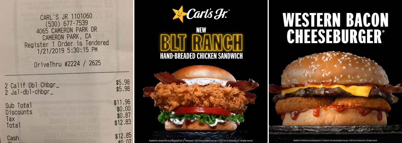 Carl’s Jr. Menu