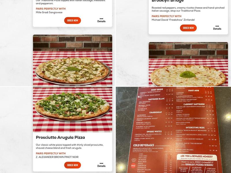 Grimaldi's Pizzeria Menu