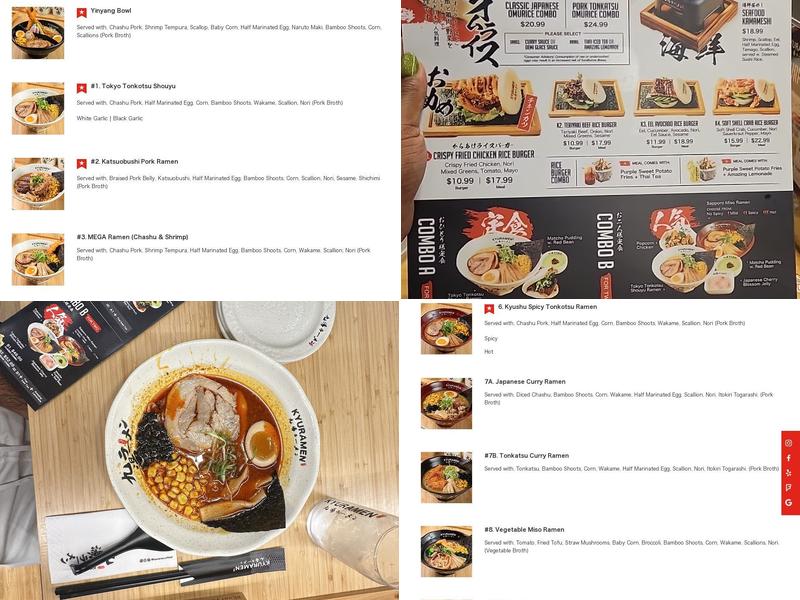 Kyuramen - Huntington Menu