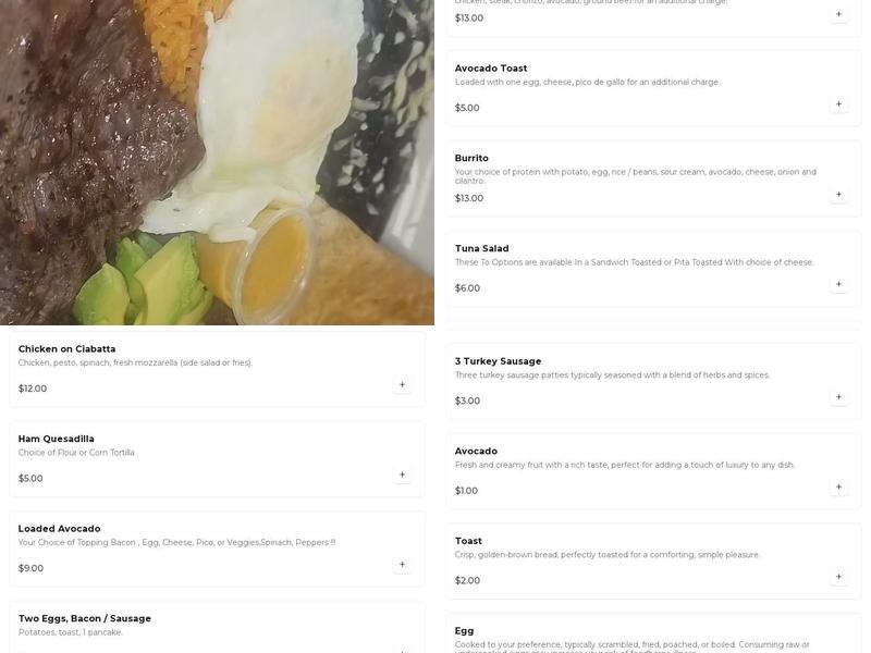 Bizzy Bees Menu