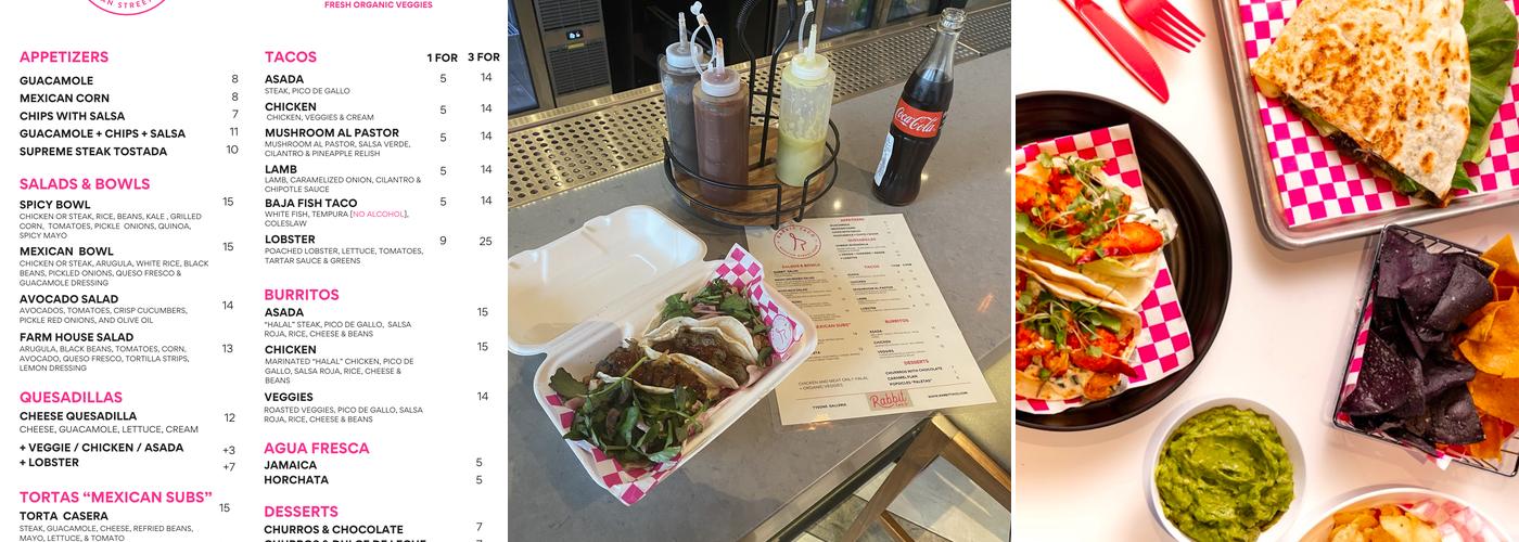 Rabbit Taco Menu