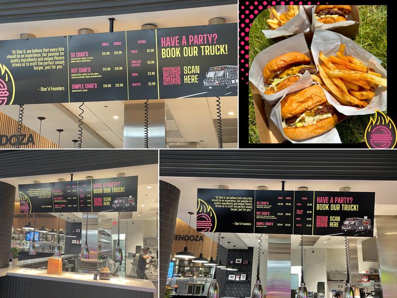 CHAR’D Menu
