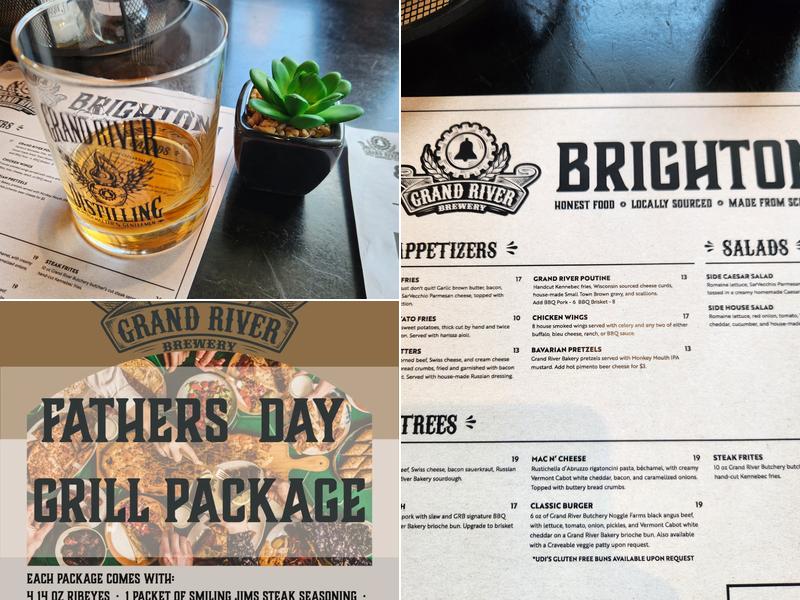 Grand River Brewery - Brighton Menu
