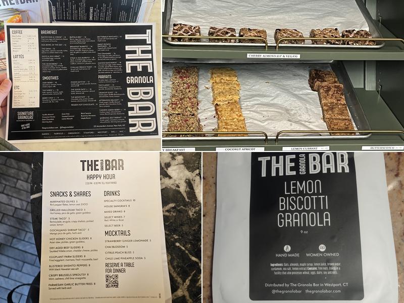 The Granola Bar Upper West Side Menu