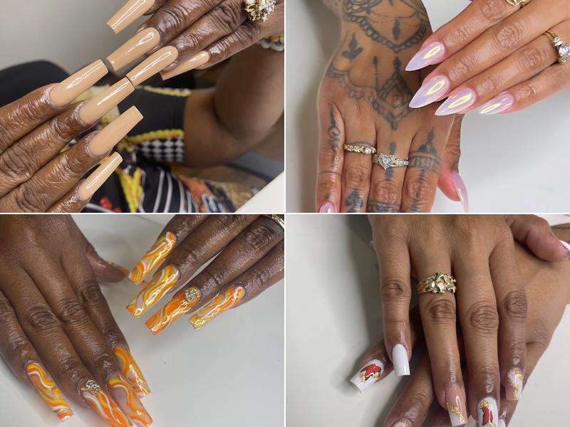 Solar Drip Nails Barber and Beauty