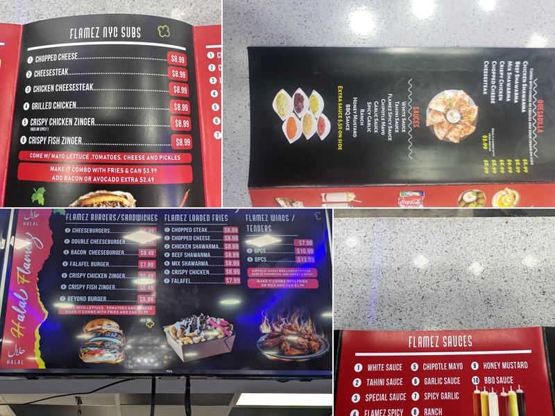 Halal Flamez Menu