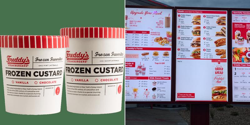 Freddy's Frozen Custard & Steakburgers Menu