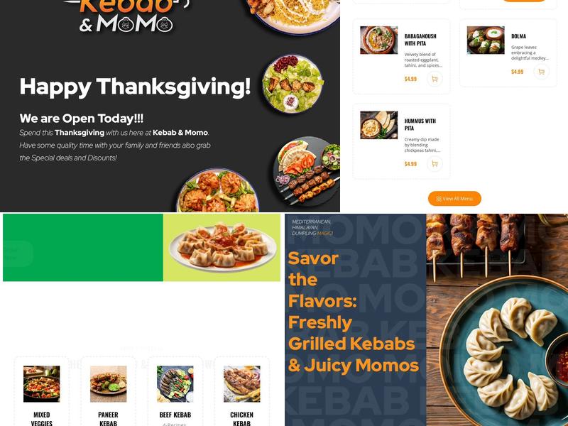 Kebab & MO:MO Menu
